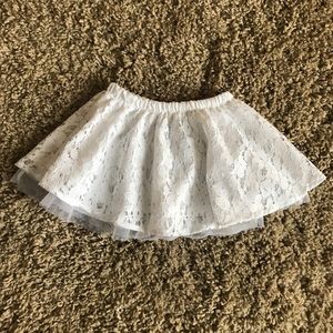 White lace overlay tutu 24 months